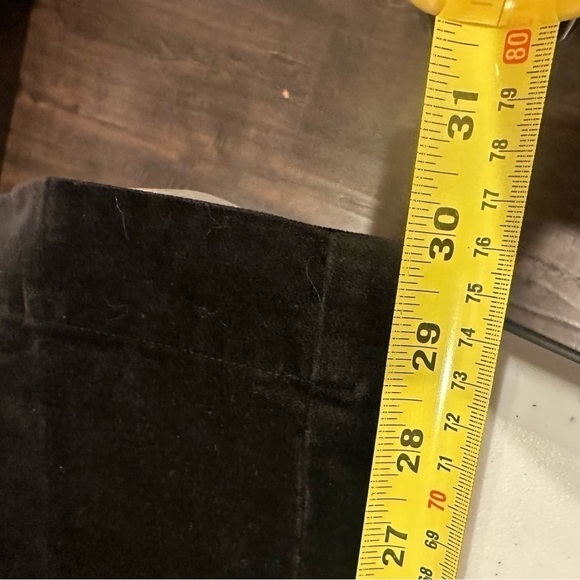 Talbots Women’s Velour Black Dress Pants Straight Leg Size 10 - Picture 3 of 6